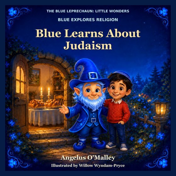 Cover of Blue Learns About Judaism